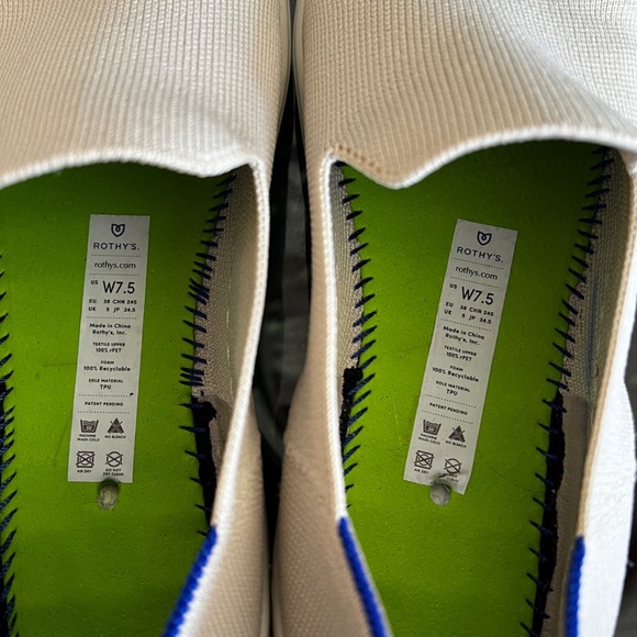 ROTHY’S The Original Sneaker Sand Textile Washable Shoes - Picture 7 of 14